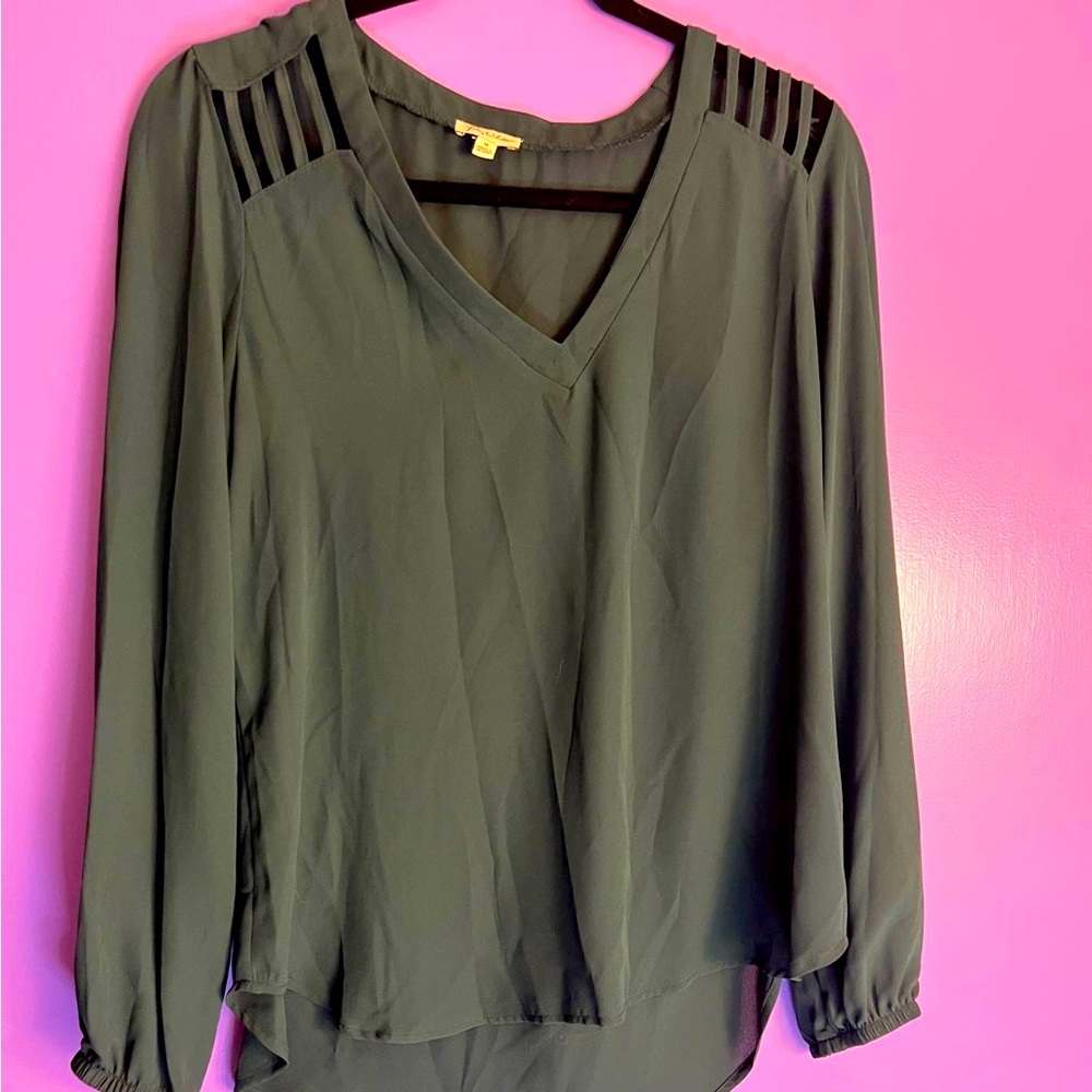Green blouse